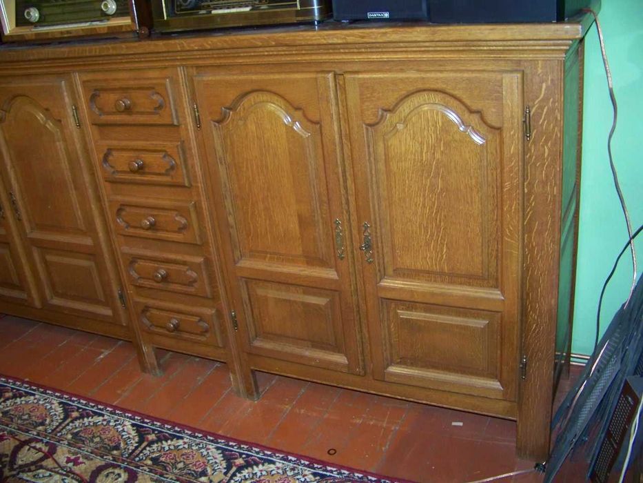 Dębowa komoda duża dzielona lite drewno długość blatu 280cm!