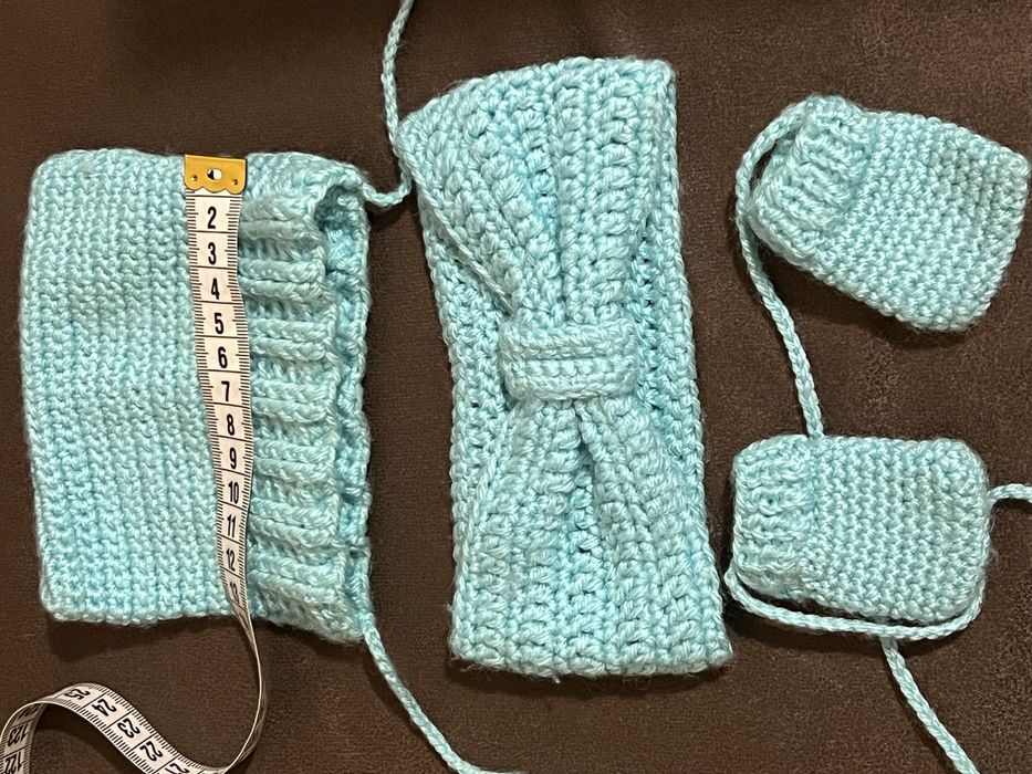 Шапка, снуд, рукавички для ляльок Бебі Борн Baby Born