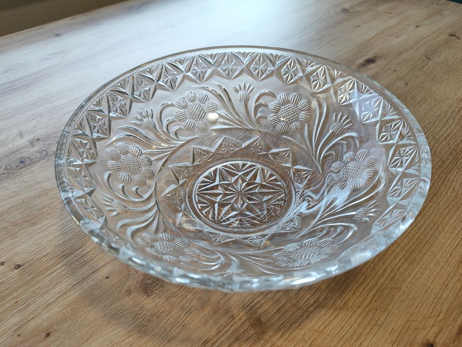 Piękna misa ,salaterka Kryształ PRL