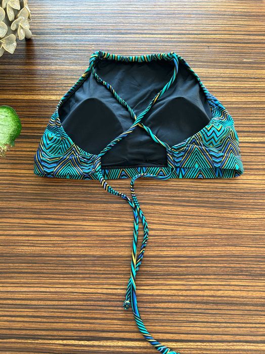 Bikini azul e preto