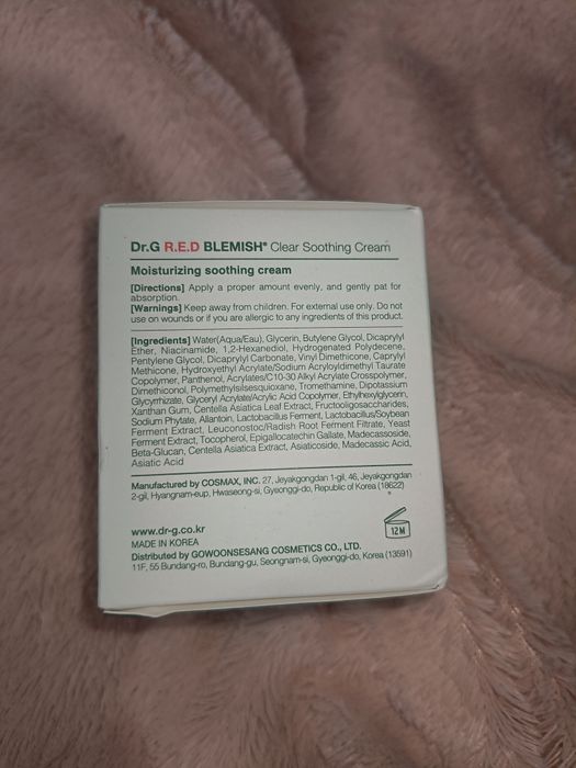 Dr.G- Krem łagodzący RED Blemish Clear