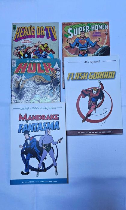 5 BD's várias - anos 80 e coleção clássicos da banda desenhada