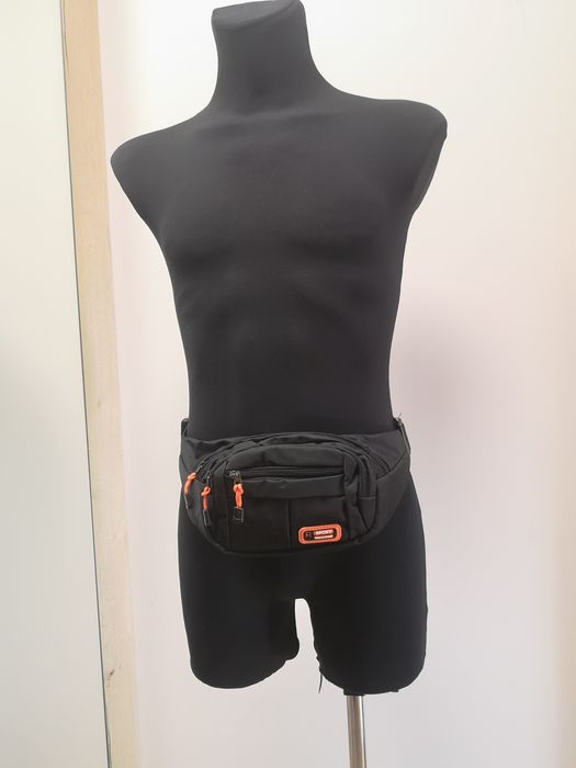 Saszetka nerka męska, biodrówka czarna