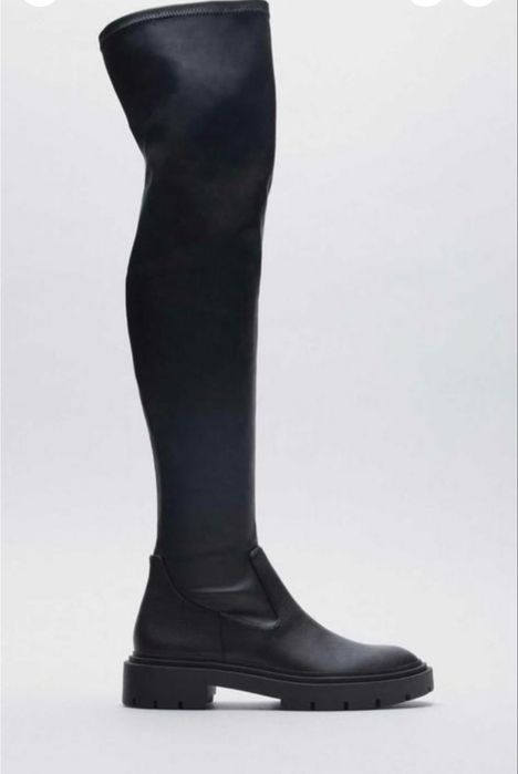 Ботфорди чорні zara