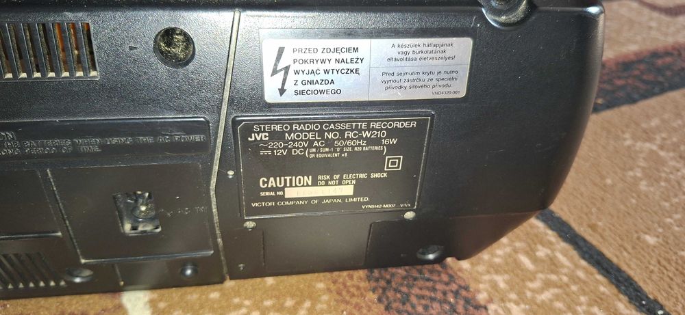 Radiomagnetofon jvc