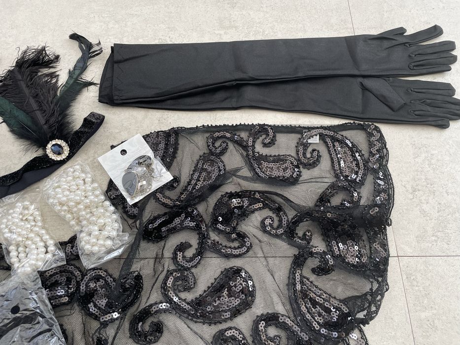 Kostium stroj przebranie roz.Uni Lata 20 Wielki Gatsby halloween