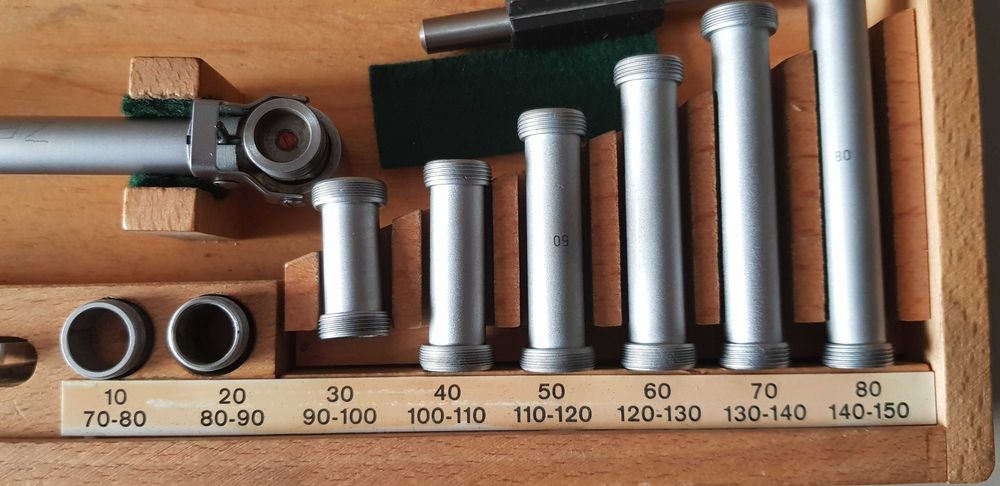 Czujnik zegarowy KAFER M2 Top 10mm, odczyt 0,01mm z oprzyrządowaniem