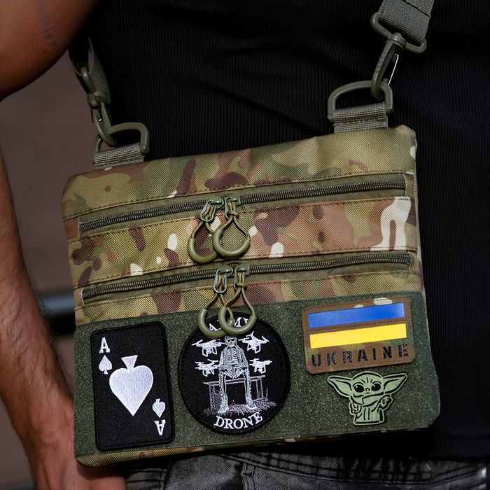 Сумка-кобура мультикам наплічна з липучкою для шевронів