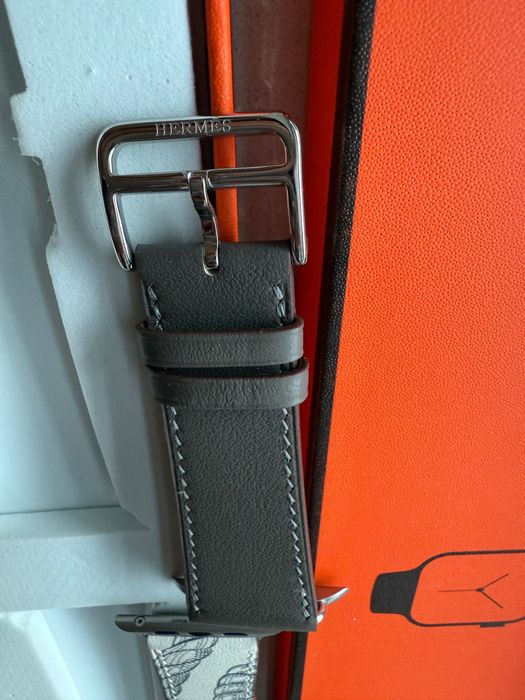 Pasek do Apple Watch Hermes single Tour 42- 49mm Beton / Etain Printed