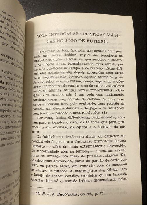 Livro O Futebol Como Ideologia, de Gerhard Vinnai (Anos 70)