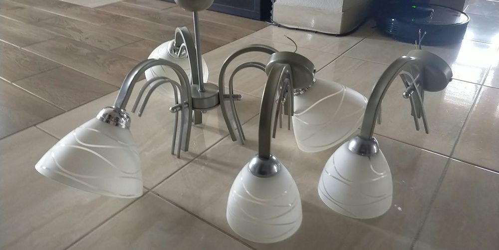Lampa i dwa kinkiety