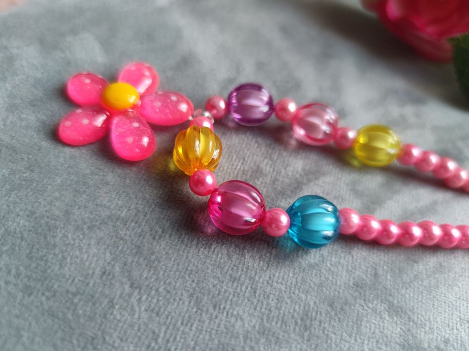 Nowy naszyjnik kwiat kolorowy