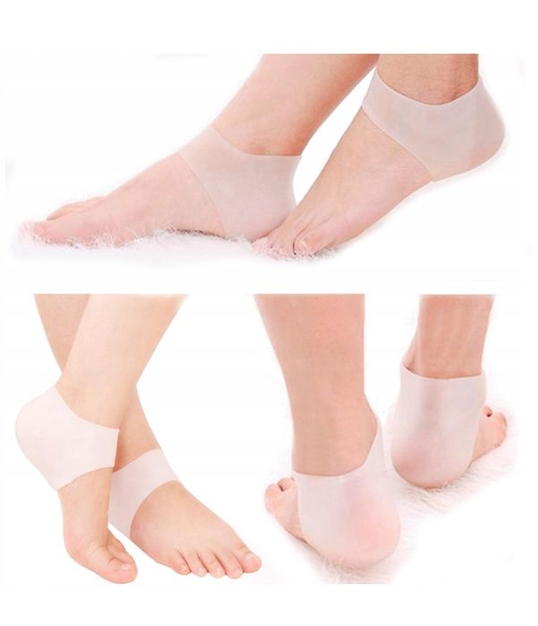 Wkładki żelowe osłony na spękane pięty skarpetki  5 par