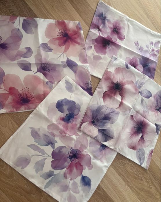 Nowe poszewki w kwiaty 45x45