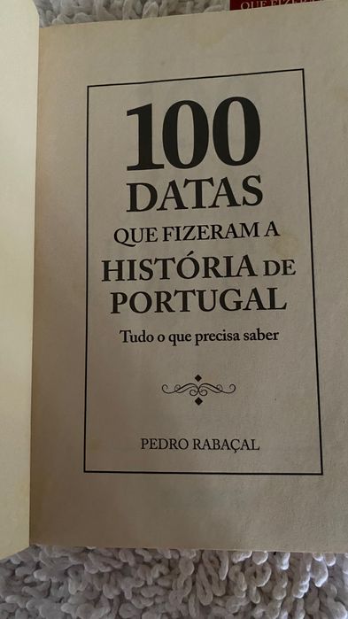 Livro 100 datas que fizeram história em Portugal