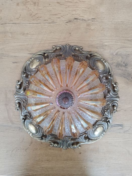 Lampa mosiężna plafon piękna