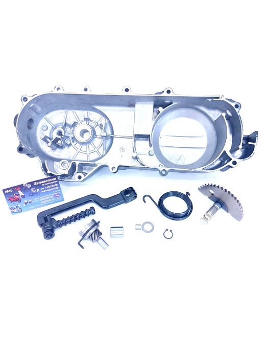 Полумесяц кикстартера на скутер 4т 50-80/125-150. Храповик, Пружина.