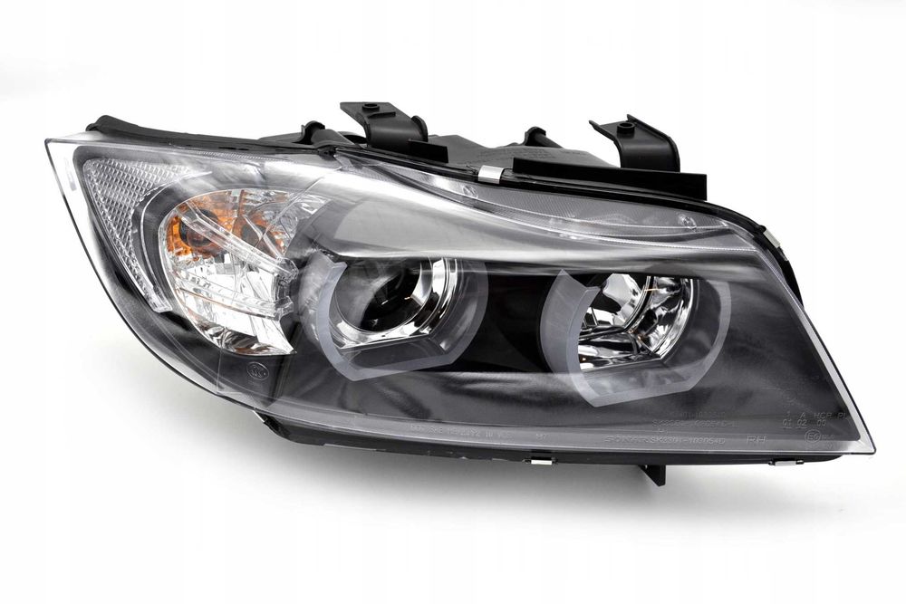 Lampy reflektory przednie przód BMW E90 05-08 D1S RINGI LED U-BAR NOWE