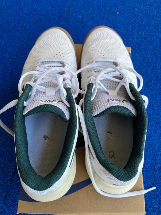 Sapatilhas de Padel ASICS Gel-Challenger 14 CLAY - White/Saxon Green