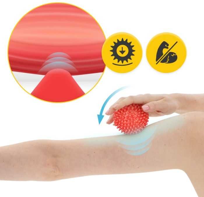 Zestaw piłek z kolcami do masażu SPIKE+ 4 szt. 4FIZJO Sensoryczne piłe