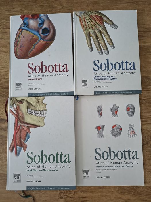 Atlas anatomiczny Sobotta 3 tomy + tablice