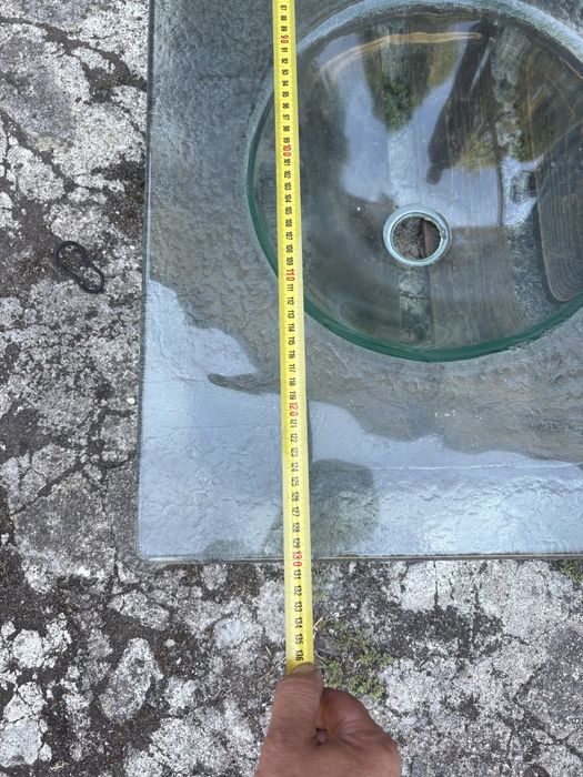 Lavatorio de vidro casa de banho