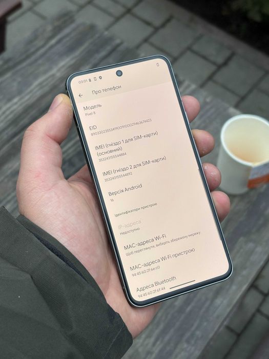 Google Pixel 8 8/128GB Hazel Neverlock, Піксель 8 128ГБ Акумулятор 99%