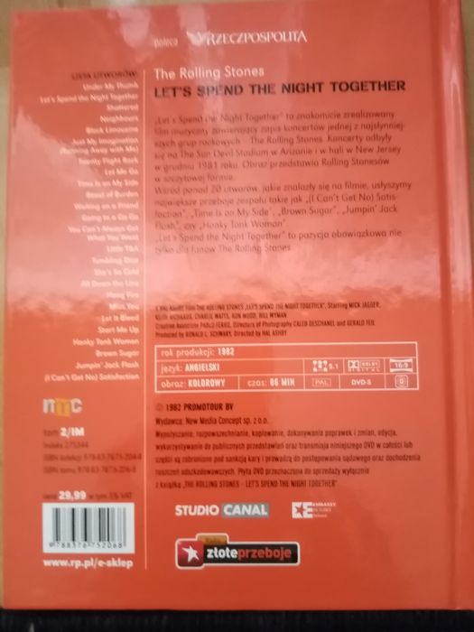 Sprzedam koncert na DVD the Rolling Stones