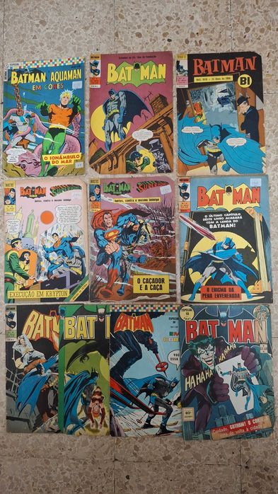 Antiguidade Banda Desenhada da Editora EBAL 1970/1971/1973/1974 BATMAN