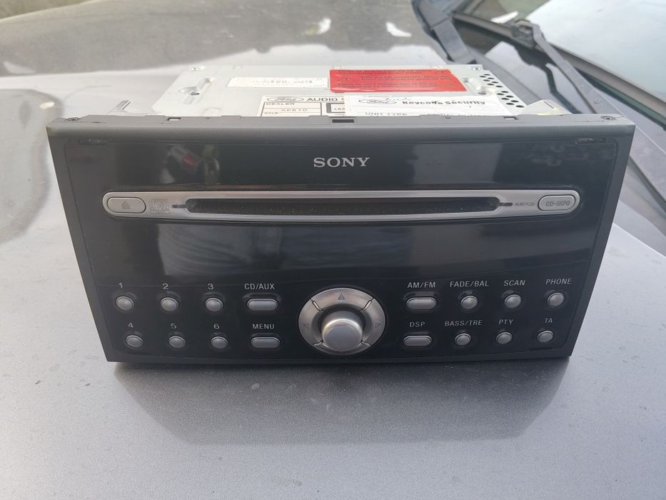 Radio samochodowe Sony z kodem Ford