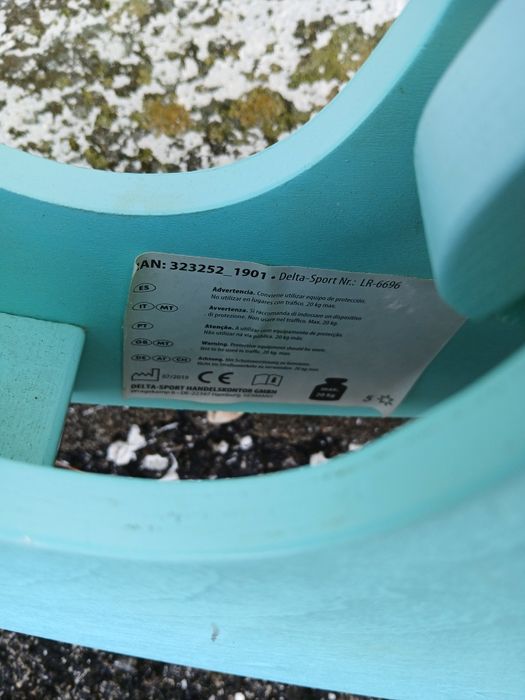 Bicicleta sem pedais imaginário