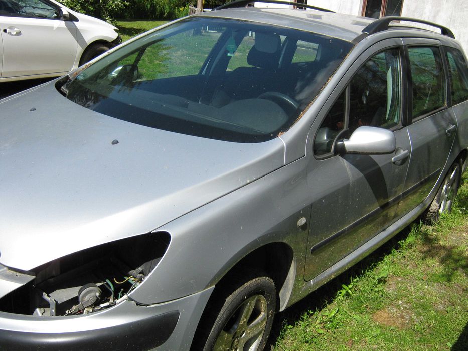 Maska Peugeot 307 sw EZRC klapa zderzak szyba hak klimatyzacja