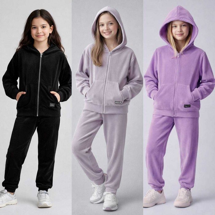 Костюм велюровий на дівчинку 134-158 см Різні кольори