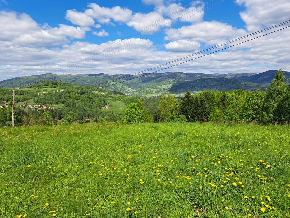 Działka pod dom z widokiem, studnią,prądem i MPZP w Beskidzie Sądeckim - View 5