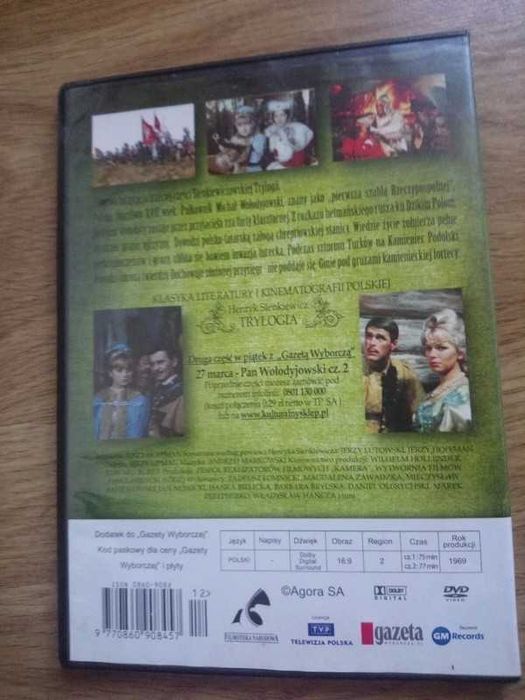 Pan Wołodyjowski dvd
Dvd płyta