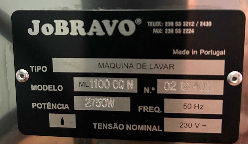 MÁQUINA LAVAR LOUÇA JoBRAVO -