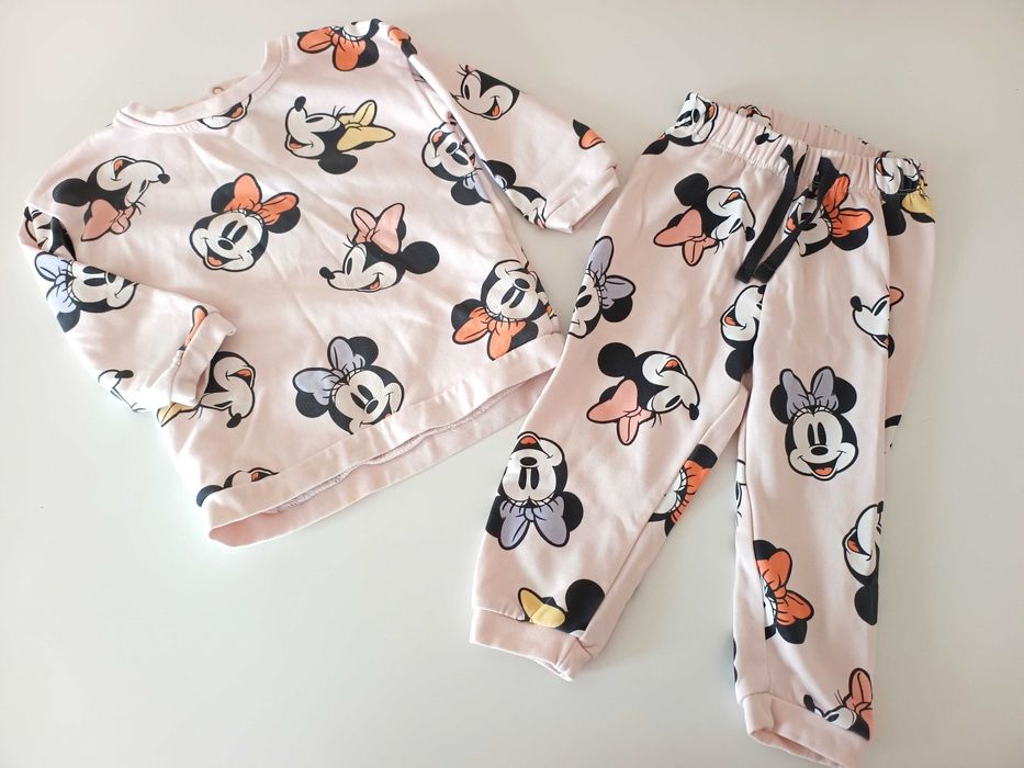 86/92cm 12-24mies komplet dresowy dresiki dresy dla dziewczynki minnie