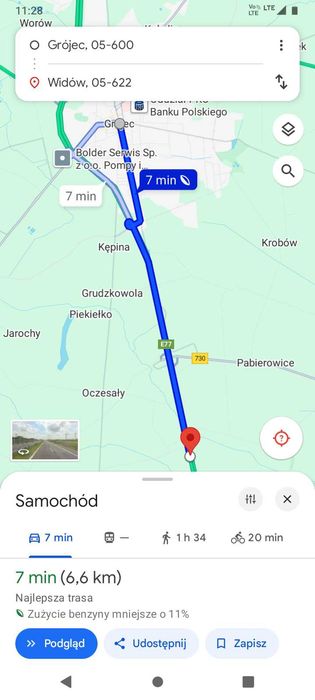 Działka z bezterminowymi Warunkami Zabudowy o powierzchni 3780m blisko Grójca 350m od trasy S7 - Więcej