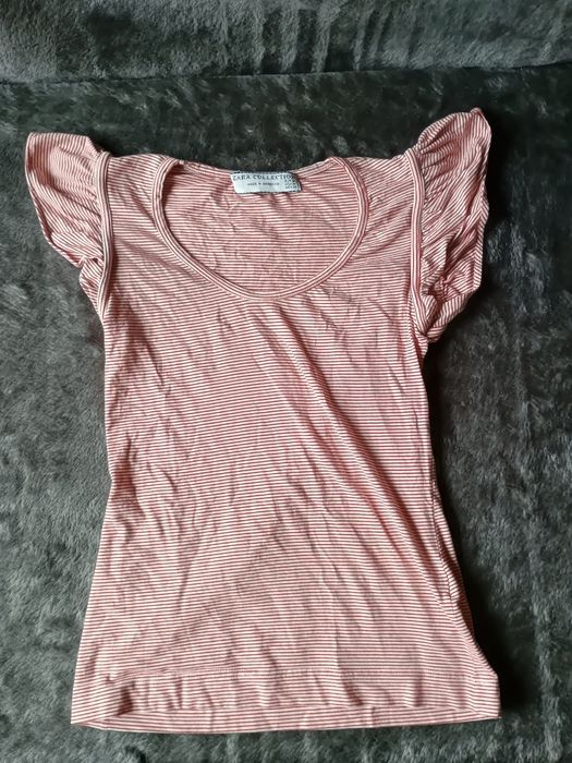 T-shirt z bufkami Zara Collection