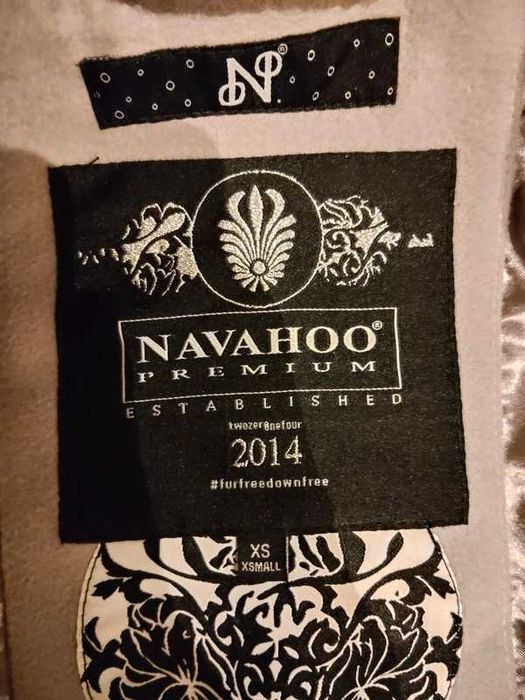 Casaco Sobretudo NAVAHOO 'Wooly' cinzento claro tamanho 36 xs