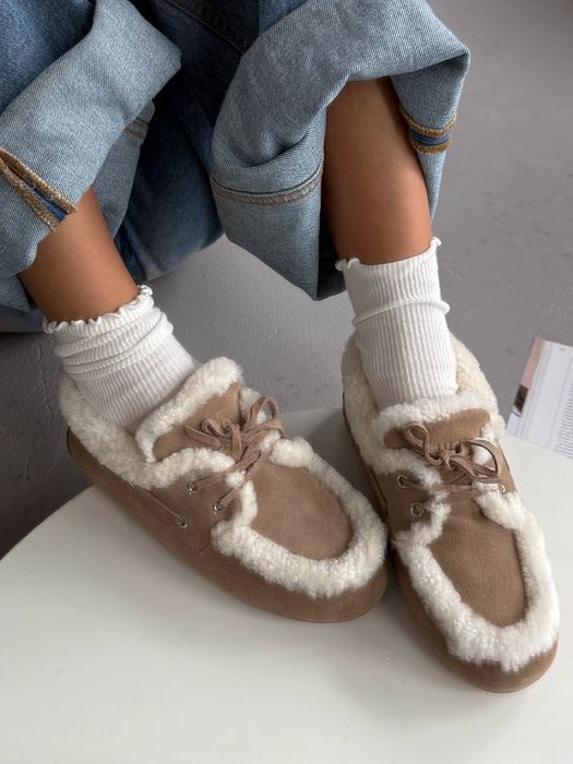 Лофери зимові Miu Miu Loafers Winter premium з хутром