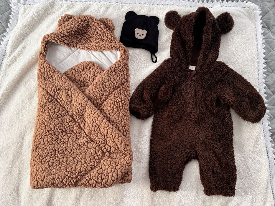 Набір на виписку Осінь,Весна . Комбінензон. Конверт. 1-3 місяця