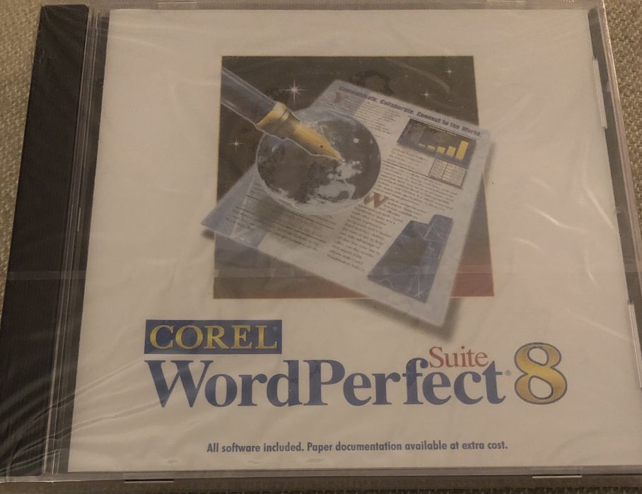 • Novell NetWare 4 4.1 4.11 (Folia!) + SAA + Licencja 1000 User + Corel WordPerfect - Kolekcjonerski Nowy Oryginalny Zestaw Płyt CD Administratora