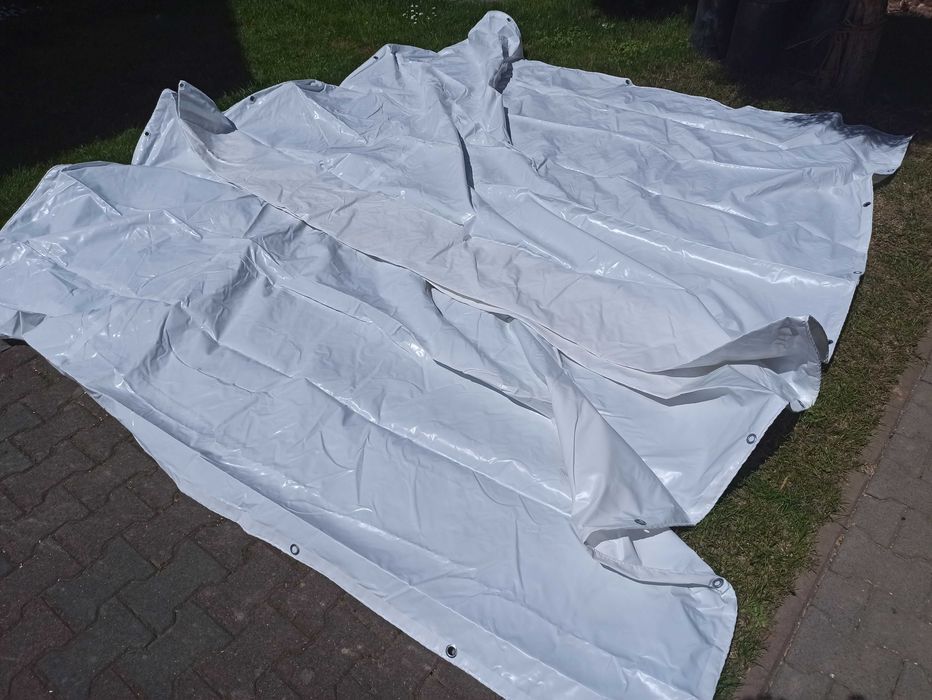 Plandeka mocna biała 3x5 metrów 300x500 cm