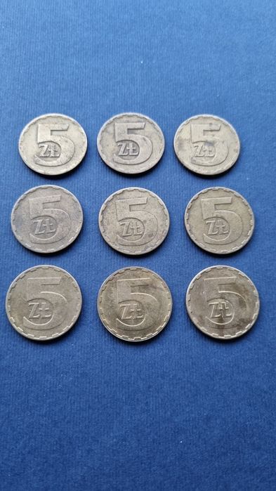 Monety 5 zł PRL  różne roczniki