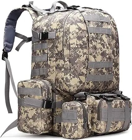 Рюкзак 4 в 1м для туризма, охоты, рыбалки.,тактический 55 литров