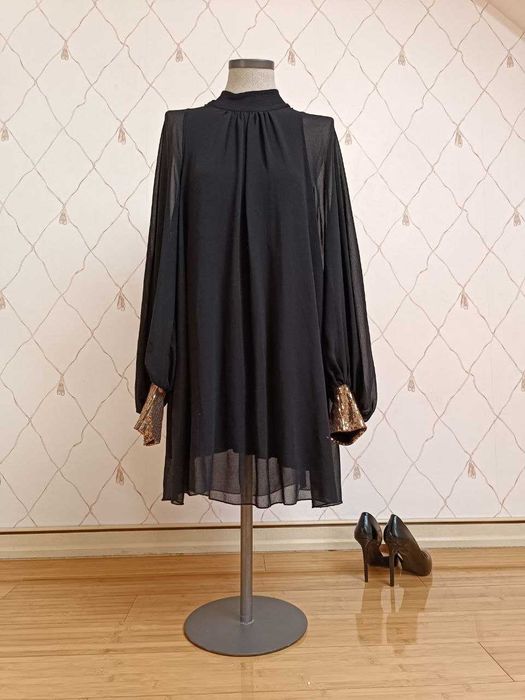 Чорна коктейльна сукня asos