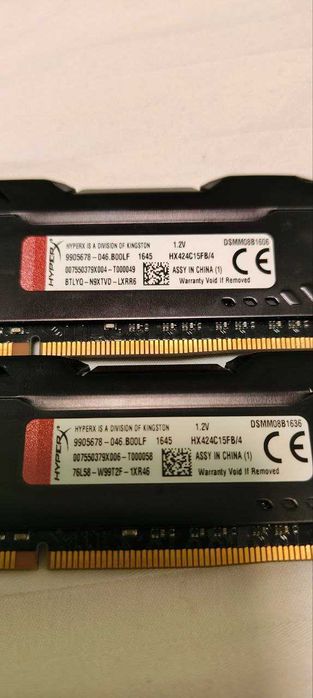 Оперативная Память HyperX FURY 8GB (2шт по 4гб) 2400 DDR4