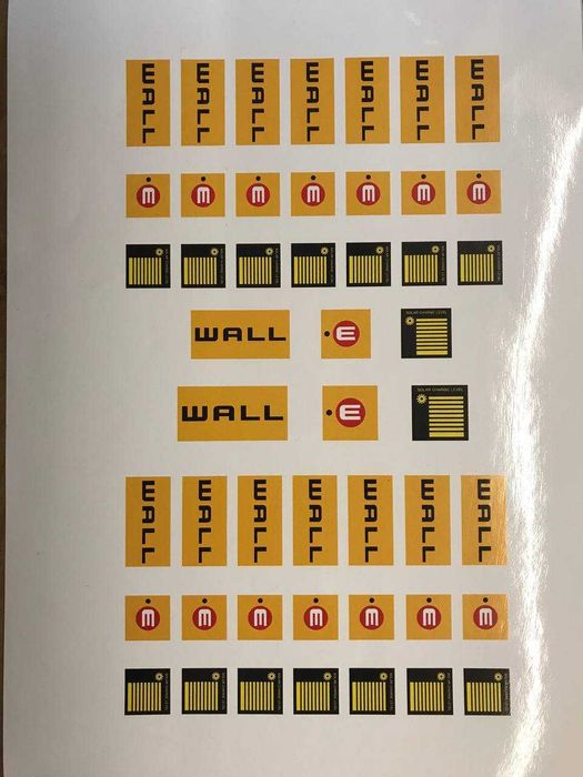 LEGO Стікери для набору 21303 - Wall-E (на заміну принтованих деталей)