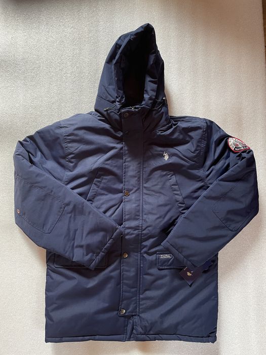 Новая мужская куртка - парка US POLO Assn. (Long Snorkel jacket navy) c америки M,L